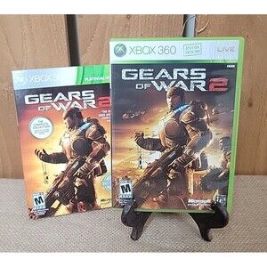 Gears of War 2 (Xbox 360, 2008) Tested and working Very Good Condition